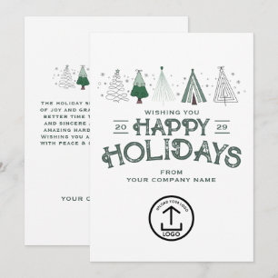 Whimsical Business Christmas Clients Customers Holiday Card