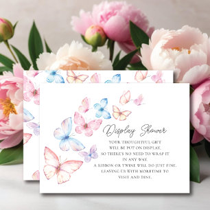 Whimsical Butterflies Display Shower Enclosure Card