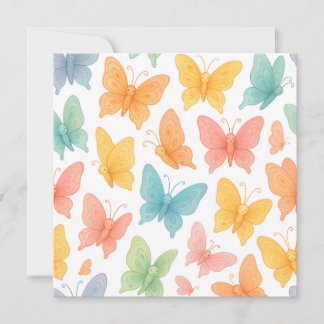 "Whimsical Butterflies" Invitation