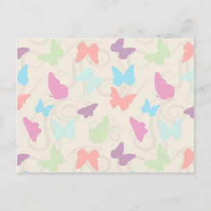 Whimsical Butterflies Postcard