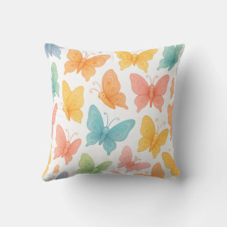 "Whimsical Butterflies" Throw Pillow