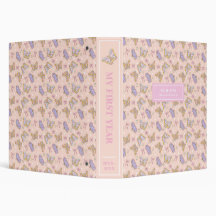 Whimsical Butterfly Baby First Year Photo Album