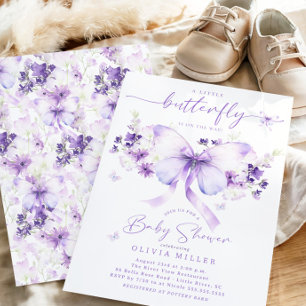 Whimsical Butterfly Baby Shower Invitation