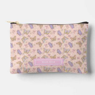 Whimsical Butterfly Girl Personalised Cosmetic Bag