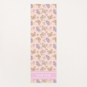 Whimsical Butterfly Girl Personalized Yoga Mat