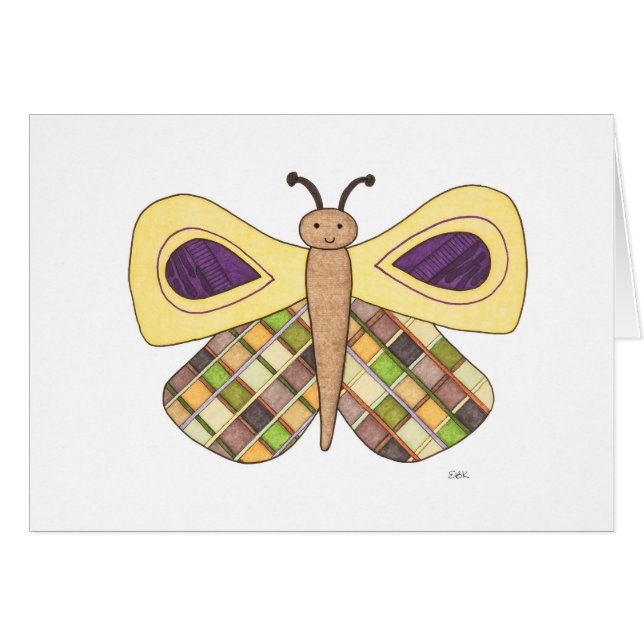 Whimsical Butterfly Notecards (Front Horizontal)