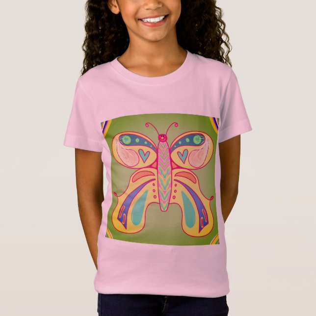Whimsical Butterfly  T-Shirt (Front)