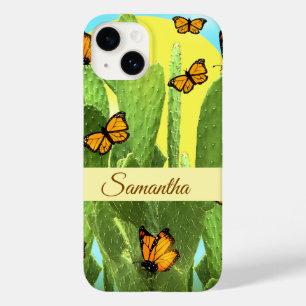 Whimsical Cactus And Butterflies Case-Mate iPhone 14 Case