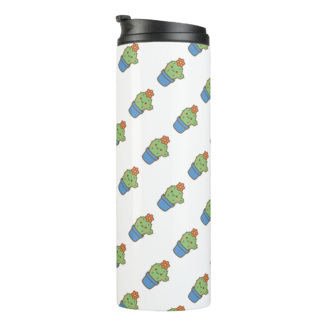 Whimsical Cactus Thermal Tumbler (Rotated Right)