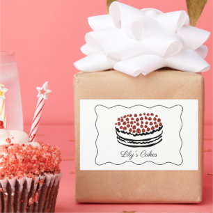 Whimsical Cake Baker Caterer Product Labels
