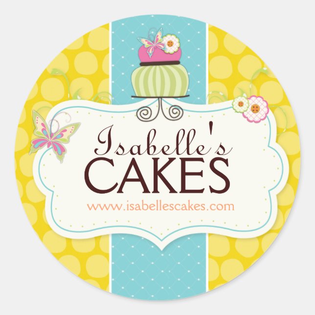 Whimsical Cake Labels (Front)