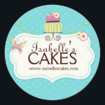 Whimsical Cake Labels<br><div class="desc">Whimsical Cake Labels designed by Colourful Designs Inc,  Copyright 2013.</div>