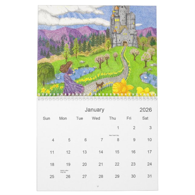 Whimsical Calendar (Jan 2026)