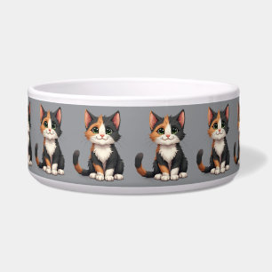 Whimsical Calico Kitten with Cattitude