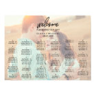 Whimsical Calligraphy | Faded Photo Seating Chart