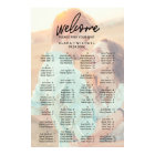 Whimsical Calligraphy | Faded Photo Seating Chart
