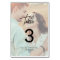 Whimsical Calligraphy | Faded Photo Table Number