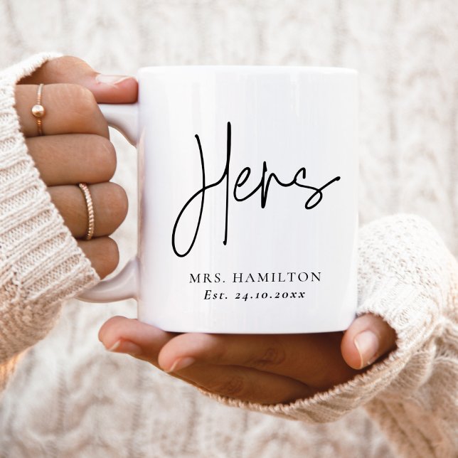 Whimsical Calligraphy Hers Gift Mug (Creator Uploaded)