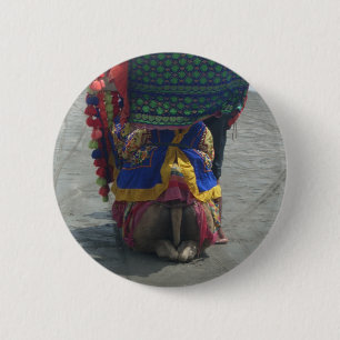 Whimsical Camel Art Print/Graphic 6 Cm Round Badge