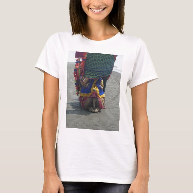 Whimsical Camel Art Print/Graphic T-Shirt (Front)