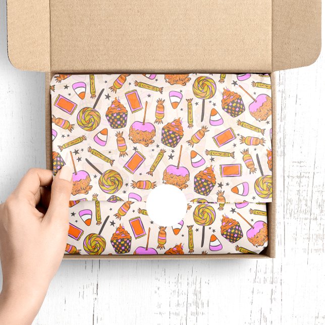 Whimsical Candy-Themed Halloween Tissue Paper (Creator Uploaded)