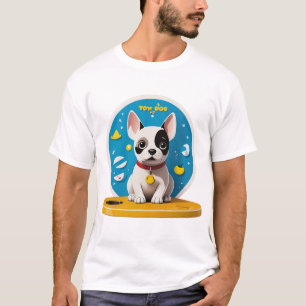 Whimsical Canine Minimalist Tee – Pixar-Inspired B