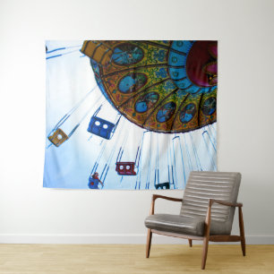 Whimsical Carnival Ride Tapestry