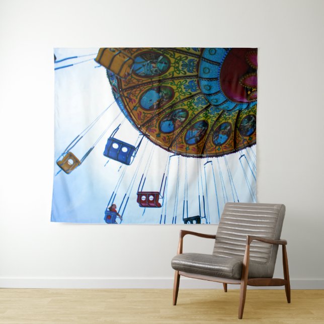 Whimsical Carnival Ride Tapestry (In Situ (Horizontal))