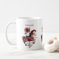 Whimsical Carousel Horse Image