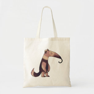 Whimsical Cartoon Anteater Art Tote Bag
