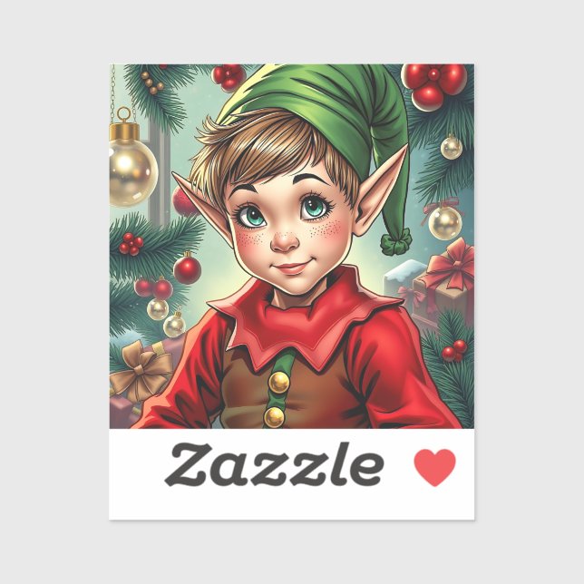 Whimsical Cartoon Elf | Christmas (Sheet)