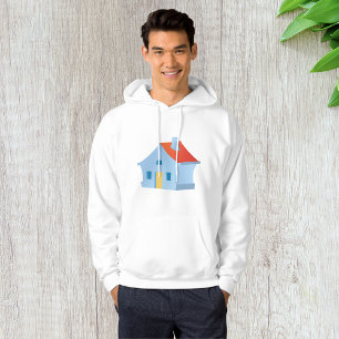 Whimsical Cartoon House Colourful Playful Home Hoodie
