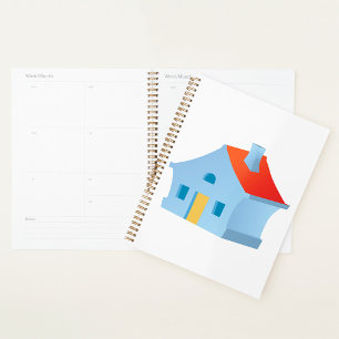 Whimsical Cartoon House Colourful Playful Home Planner