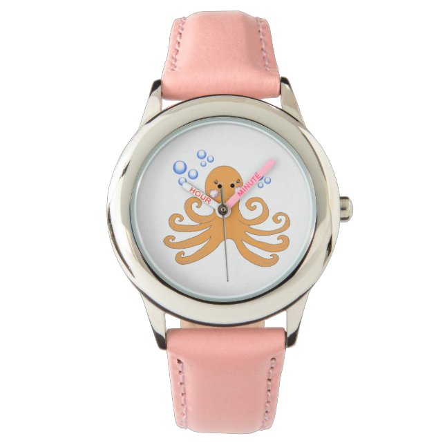 Whimsical Cartoon Octopus Watch (Front)