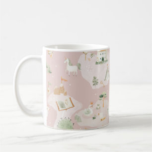 Whimsical castle unicorn princess nursery baby gir coffee mug