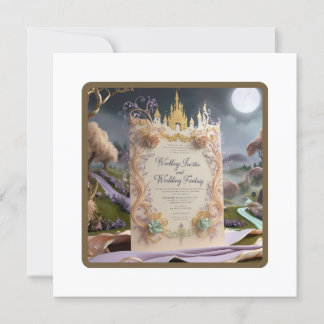Whimsical Castle Wedding Invitation: A Fairytale F Invitation
