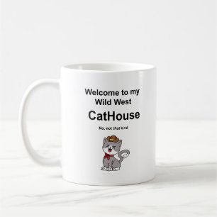 Whimsical Cat Coffee Mug