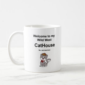 Whimsical Cat Coffee Mug