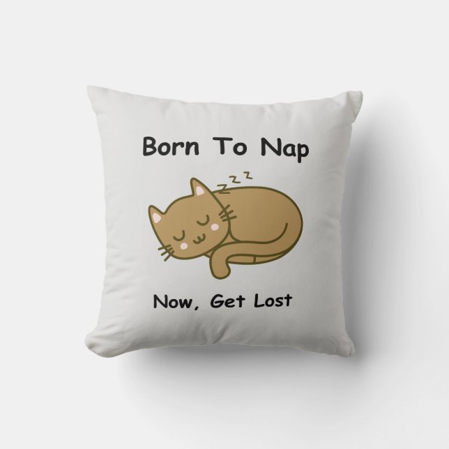 Whimsical Cat Cushion (Front)