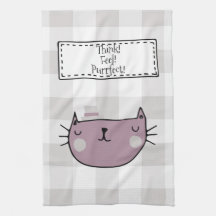 Whimsical Cat Lover's Purrfect Buffalo Plaid
