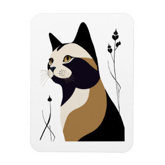 Whimsical Cat Magnet