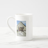 Whimsical Cat & Mouse Wedding Coffee Mug