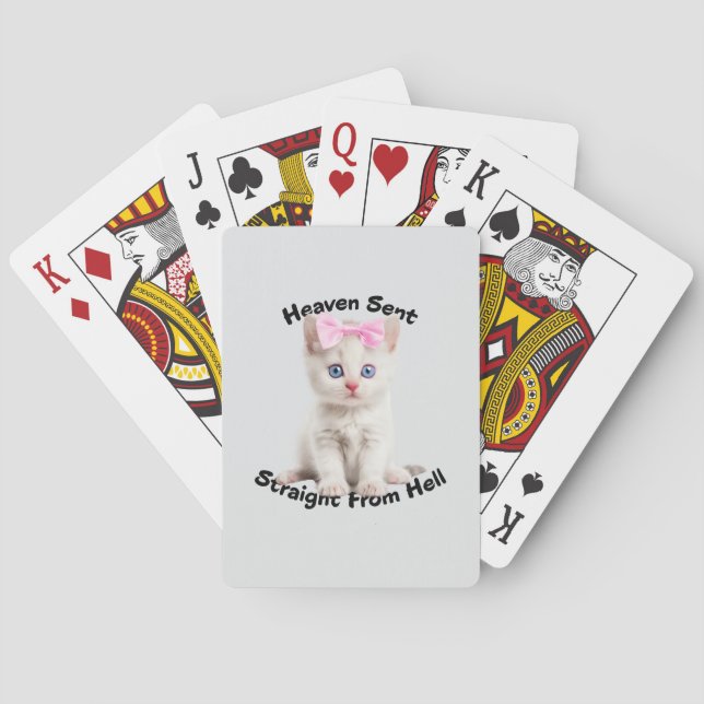 Whimsical Cat Playing Cards (Back)