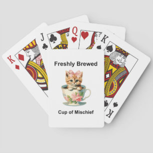 Whimsical Cat Playing Cards