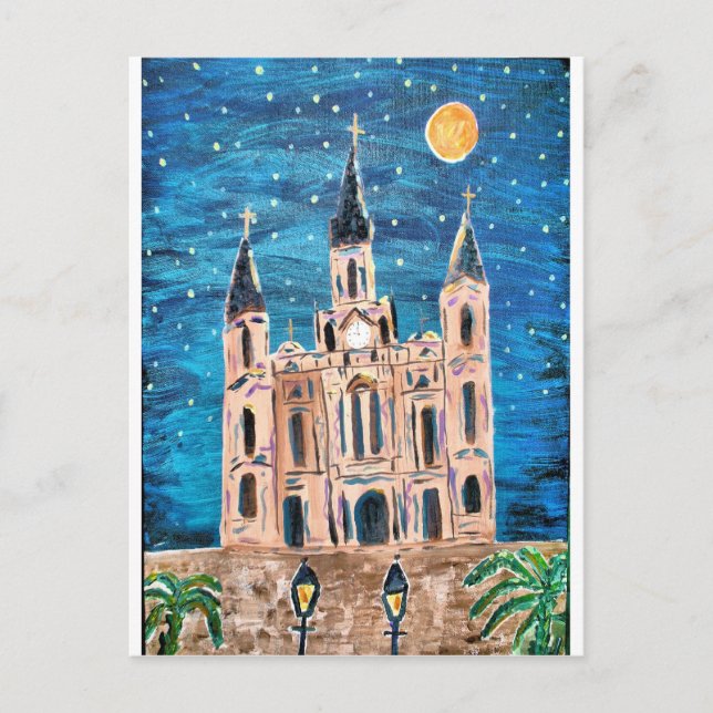 Whimsical Cathedral Postcard (Front)