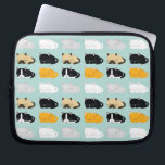 Whimsical Cats Pattern Laptop Sleeve<br><div class="desc">Adorable sleeping cats pattern features a tuxedo or bicolor cat,  a grey tabby,  an orange tabby,  a white cat,  a black cat,  and a rag doll cat on a mint green background. Perfect for the (crazy) cat people in your life.</div>