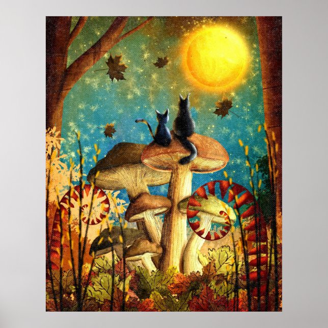 Whimsical Cats Poster (Front)