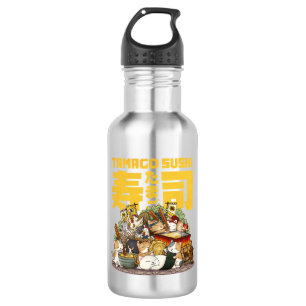 Whimsical Cats Tamago Sushi Workshop 532 Ml Water Bottle