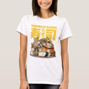 Whimsical Cats Tamago Sushi Workshop T-Shirt
