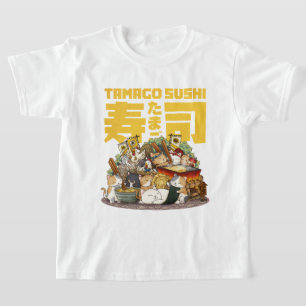 Whimsical Cats Tamago Sushi Workshop T-Shirt